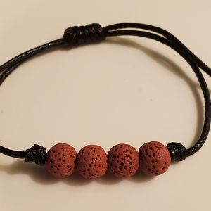 2/$15 Essential Oil Lava Bead Bracelet NEW